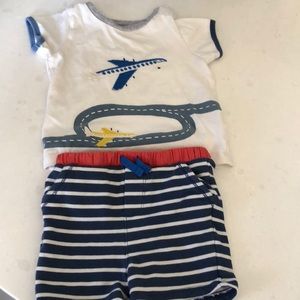 Baby Boden Airplane Jersey Plane Set